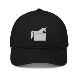 Unicorns In Dumpster Logo- Organic dad hat