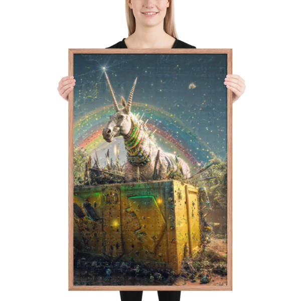Unicorns in Dumpsters Rainbow Mechanics  poster 24"x36" - Image 2