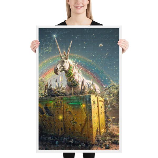 Unicorns in Dumpsters Rainbow Mechanics  poster 24"x36" - Image 3